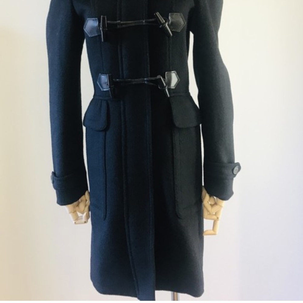 Wool Burberry black coat size 2(xs)